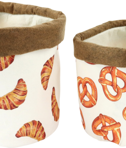 2772 PANIERS TISSU BREAKFAST CLUB 2P